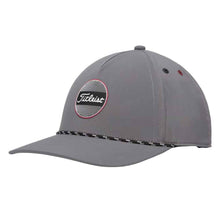 Load image into Gallery viewer, Titleist Boardwalk Rope Mens Golf Hat - Charcoal/Crimsn/One Size
 - 3