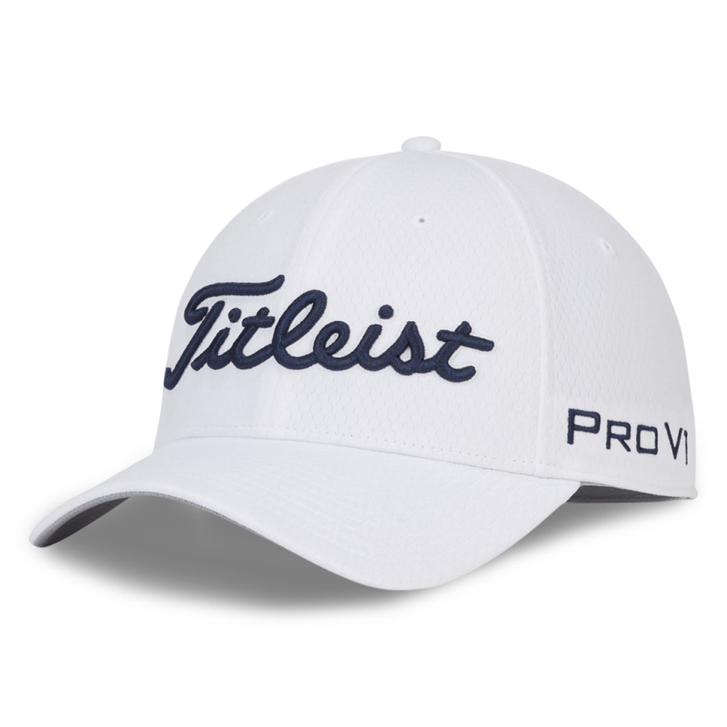 Titleist Tour Elite Mens Golf Hat - White/Navy/L/XL