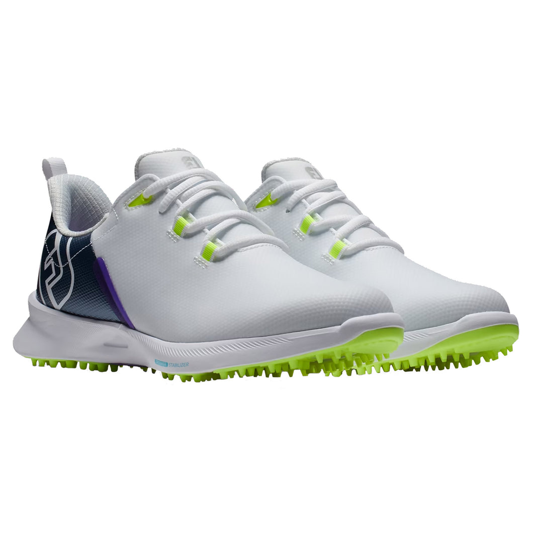 FootJoy Fuel Sport Spikeless Womens Golf Shoes - Navy/Wht/Green/B Medium/10.0