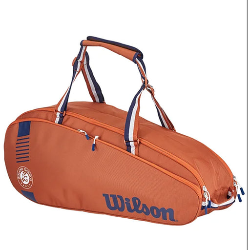 Wilson Roland Garros Team 6-pack Tennis Bag 1 - White/Clay/Navy