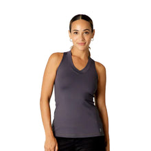 Load image into Gallery viewer, Sofibella UV Colors Racerback Wmns Tennis Tank - Grey/2X
 - 3