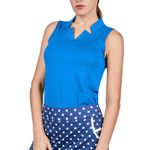 Load image into Gallery viewer, Sofibella Golf Colors Sleeveless Womens Golf Shrt - Ocean/2X
 - 5