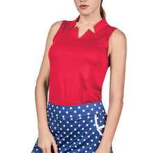 Load image into Gallery viewer, Sofibella Golf Colors Sleeveless Womens Golf Shrt - Roulette/2X
 - 8