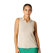 Load image into Gallery viewer, Sofibella Golf Colors Sleeveless Womens Golf Shrt - Tan/2X
 - 8