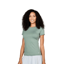 Load image into Gallery viewer, Sofibella UV Colors SS Wmns Tennis Shirt - Army/2X
 - 2