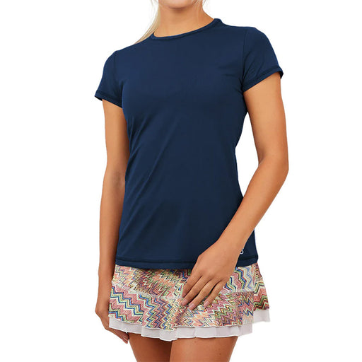 Sofibella UV Colors SS Wmns Tennis Shirt - Navy/2X