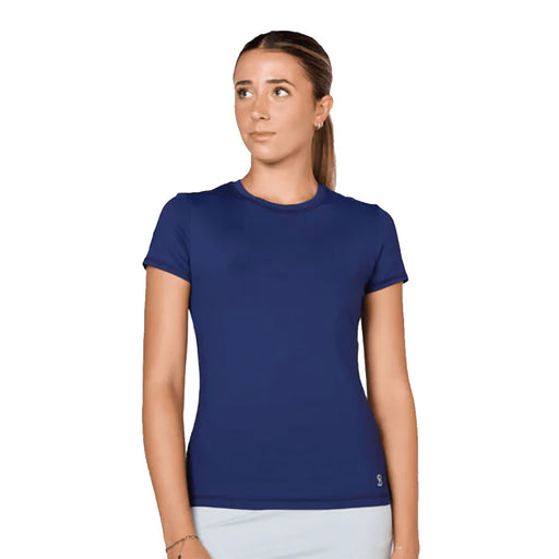 Sofibella UV Colors SS Wmns Tennis Shirt - Navy/2X