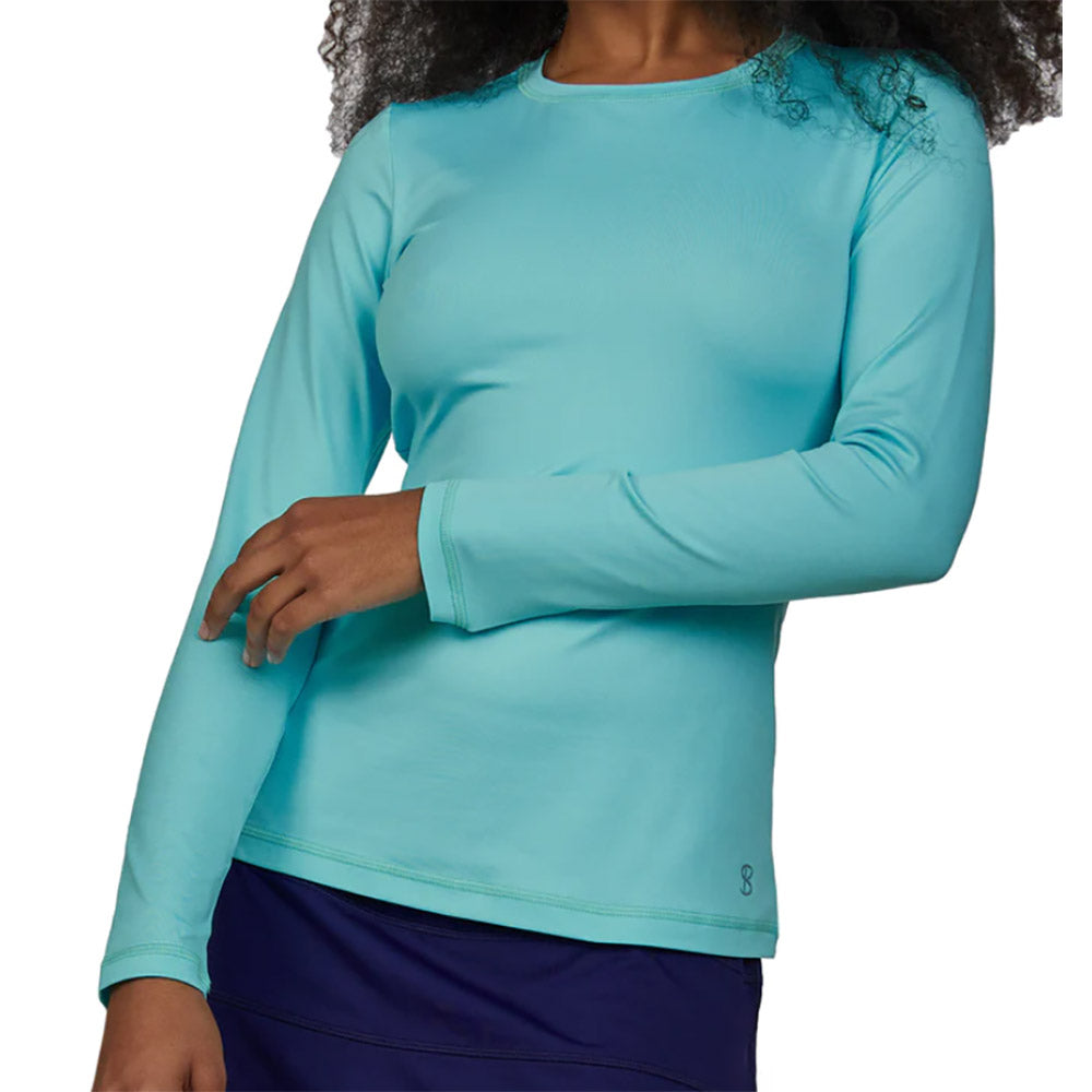 Sofibella UV Colors Womens LS Tennis Shirt - Air/2X