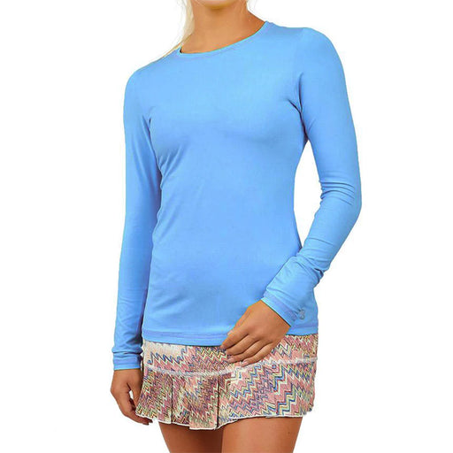Sofibella UV Colors Womens LS Tennis Shirt - Cloud/2X