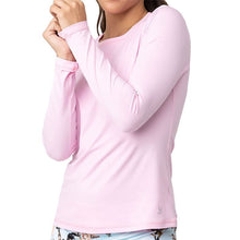 Load image into Gallery viewer, Sofibella UV Colors Womens LS Tennis Shrt - Cotton Candy/2X
 - 5