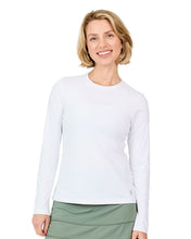 Load image into Gallery viewer, Sofibella UV Colors Womens LS Tennis Shrt - White/2X
 - 18