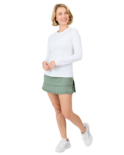 Sofibella UV Colors Womens LS Tennis Shrt
