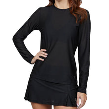 Load image into Gallery viewer, Sofibella Airflow Womens Long Sleeve Tennis Shirt - Black/2X
 - 2