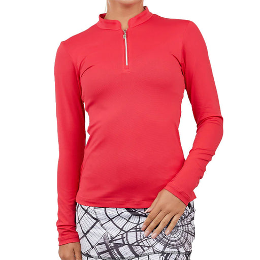 Sofibella  Womens 1/4 Zip Golf Shirt - Roulette/2X