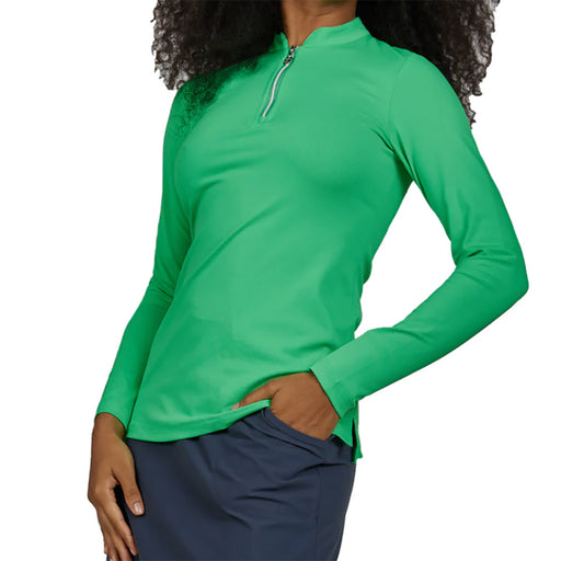 Sofibella  Womens 1/4 Zip Golf Shirt - Sprout/2X