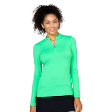 Load image into Gallery viewer, Sofibella  Womens 1/4 Zip Golf Shirt - Sprout/2X
 - 5