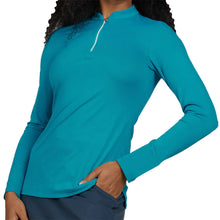 Load image into Gallery viewer, Sofibella  Womens 1/4 Zip Golf Shirt - Surfer/2X
 - 21