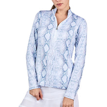 Load image into Gallery viewer, Sofibella Long Sleeve UV Feather Wmns Golf 1/4 Zip - Anaconda/XL
 - 1