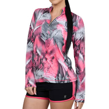 Load image into Gallery viewer, Sofibella Long Sleeve UV Feather Wmns Golf 1/4 Zip - Phoenix/1X
 - 18