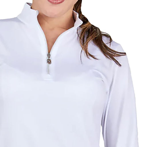 Sofibella Long Sleeve UV Feather Wmns Golf 1/4 Zip
