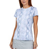 Sofibella UV Feather Womens Tennis Short Sleeve Shirt