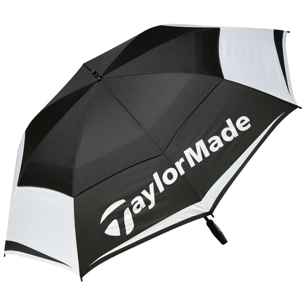 TaylorMade Tour Double Canopy 64in Golf Umbrella - Black