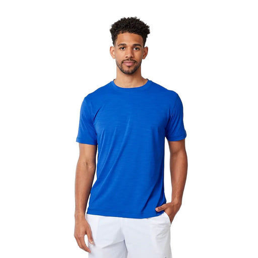 SB Sport Classic SS Mens Tennis Shirt - Cobalt Melange/2X