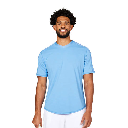 SB Sport Classic V Neck Mens Short Sleeve Tennis Shirt - 2