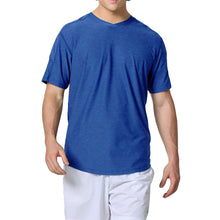 Load image into Gallery viewer, SB Sport Classic V Neck Mens SS Tennis Shirt - Royal Melange/2X
 - 3