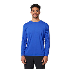 Load image into Gallery viewer, SB Sport Classic Long Sleeve Mens Tennis Shirt - Cobalt Melange/2X
 - 3