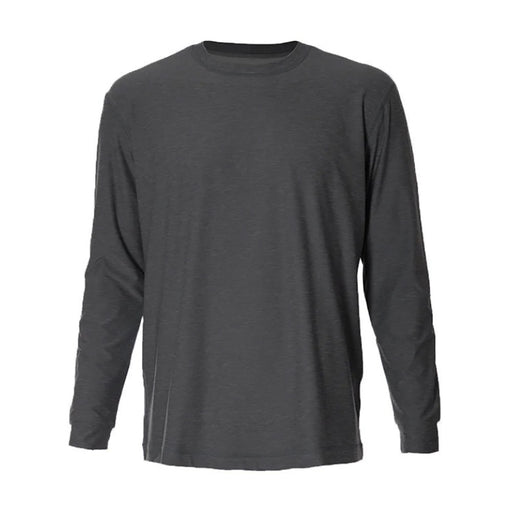 SB Sport Classic Long Sleeve Mens Tennis Shirt - Grey Melange/2X