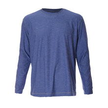 Load image into Gallery viewer, SB Sport Classic Long Sleeve Mens Tennis Shirt - Royal Melange/1X
 - 8