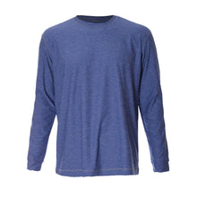 Load image into Gallery viewer, SB Sport Classic Long Sleeve Mens Tennis Shirt - Royal Melange/1X
 - 3