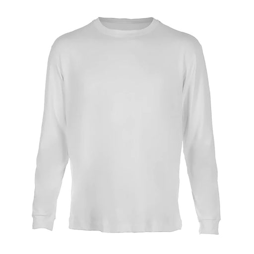SB Sport Classic Long Sleeve Mens Tennis Shirt - White/2X
