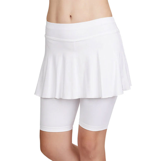 Sofibella Jan Bermuda Womens Tennis Skirt w Shorts - White/2X