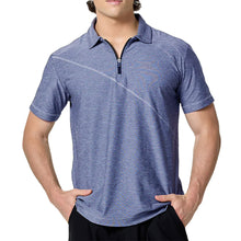 Load image into Gallery viewer, SB Sport Short Sleeve Mens Tennis Polo - Steel Melange/1X
 - 4