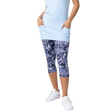 Load image into Gallery viewer, Sofibella UV Abaza Ft Wmns Tennis Skirt w Leggings - Aqua Marine/2X
 - 1