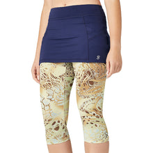 Load image into Gallery viewer, Sofibella UV Abaza Ft Wmns Tennis Skirt w Leggings - Gold Animal/2X
 - 5