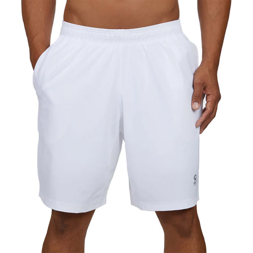 Sofibella SB Sport 9 in Vented Mens Tennis Short - White/1X