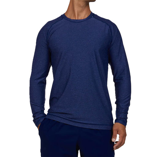 Sofibella SB Sport Athletic Mens LS Tennis Shirt - Navy Melange/1X