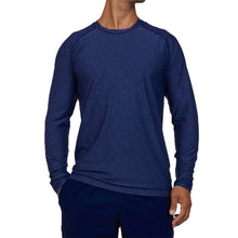 Load image into Gallery viewer, Sofibella SB Sport Athletic Mens LS Tennis Shirt - Navy Melange/1X
 - 3