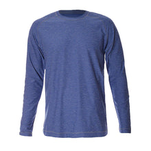 Load image into Gallery viewer, Sofibella SB Sport Athletic Mens LS Tennis Shirt - Royal Melange/XL
 - 5