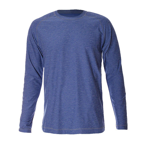 Sofibella SB Sport Athletic Mens LS Tennis Shirt - Royal Melange/XL