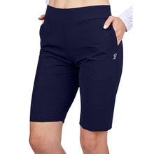 Load image into Gallery viewer, Sofibella Bermuda Womens Golf Short - Navy/2X
 - 3