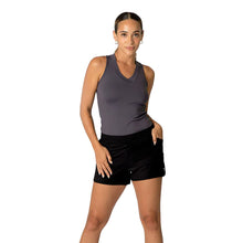 Load image into Gallery viewer, Sofibella Athletic Womens Tennis Shorts - Black/2X
 - 3