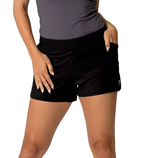 Sofibella Athletic Womens Tennis Shorts - Black/2X