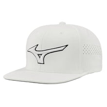 Load image into Gallery viewer, Mizuno Tour Flat Snapback Golf Hat - White/White/One Size
 - 4