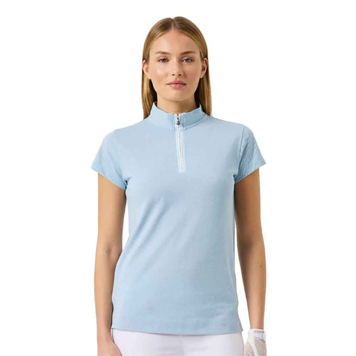 Daily Sports Kim Womens Cap Sleeve Polo - Breezy Blue/XL