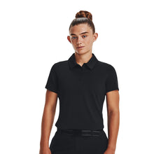 Load image into Gallery viewer, Under Armour Playoff Womens SS Golf Polo - BLACK 001/XL
 - 1