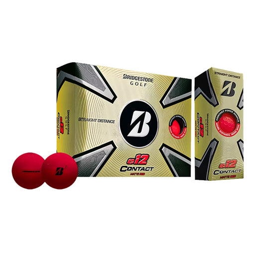 Bridgestone e12 Contact Golf Balls - Dozen - Matte Red